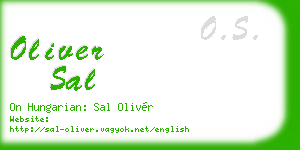 oliver sal business card